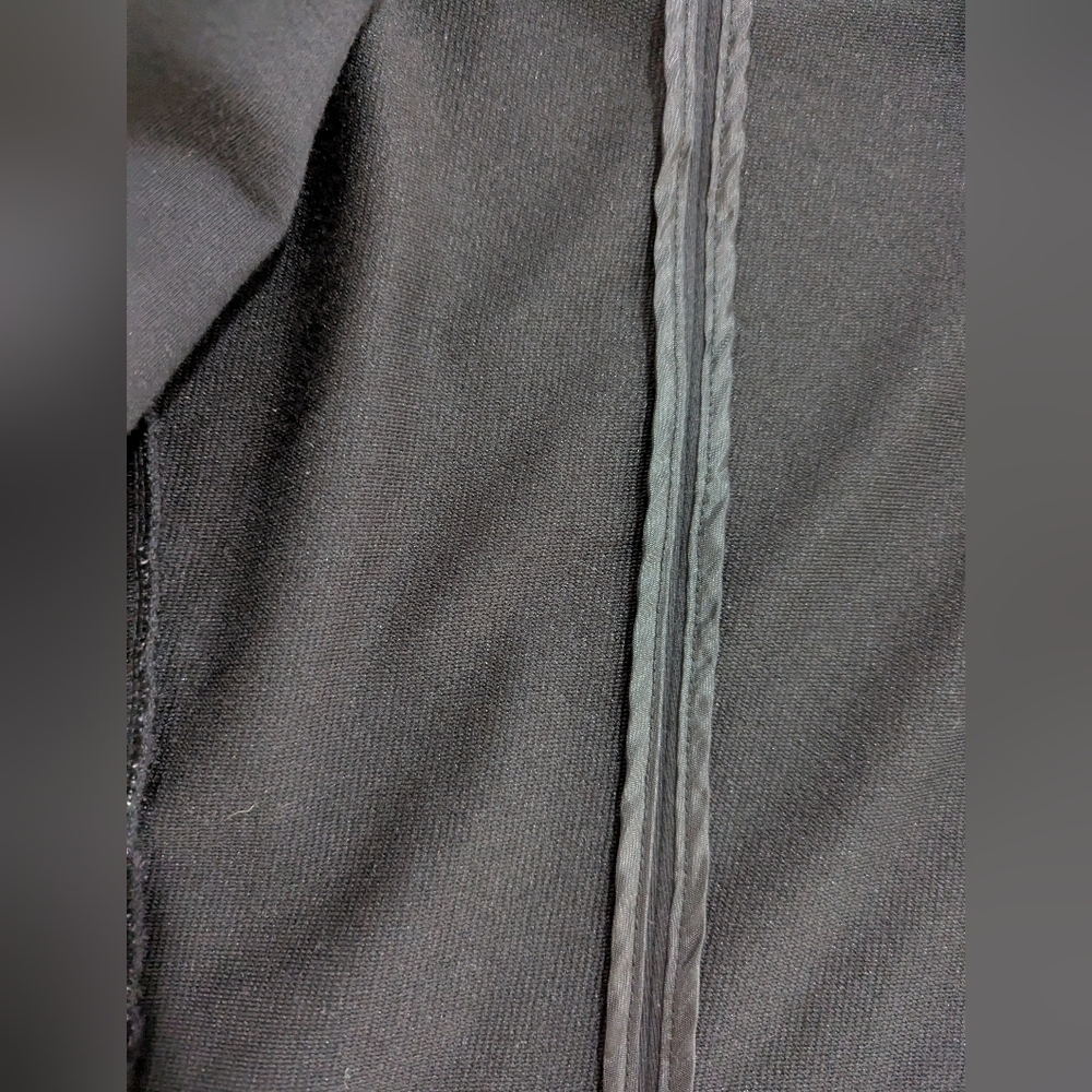 Metaphor Black Knit Blazer Single Button Closure 3/4 Sleeve Stretch Jacket Sz M - Picture 12 of 15